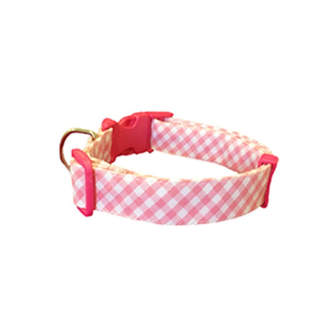 Collar para Perro "Vichy Rosa"