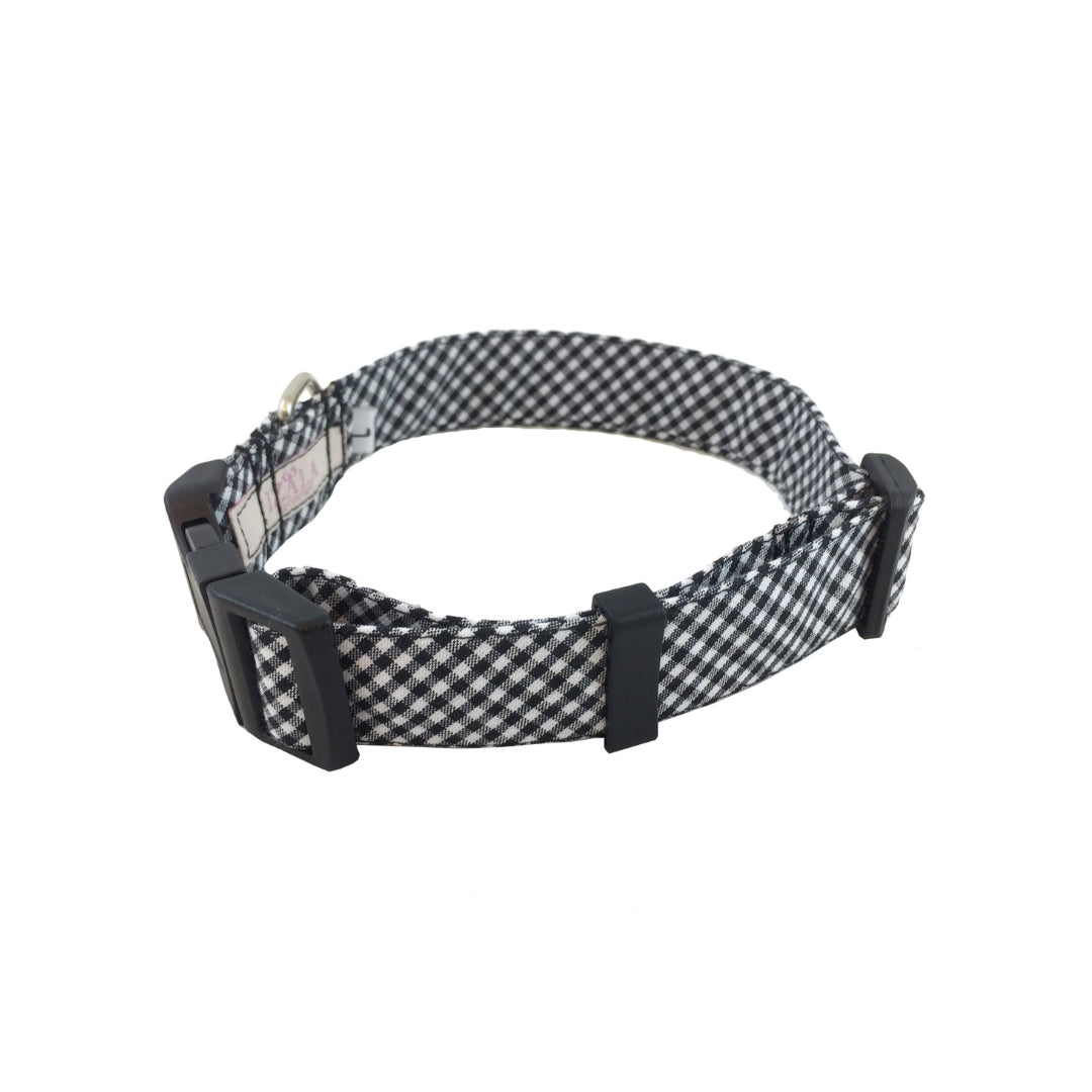 Collar para Perro "Vichy Negro"