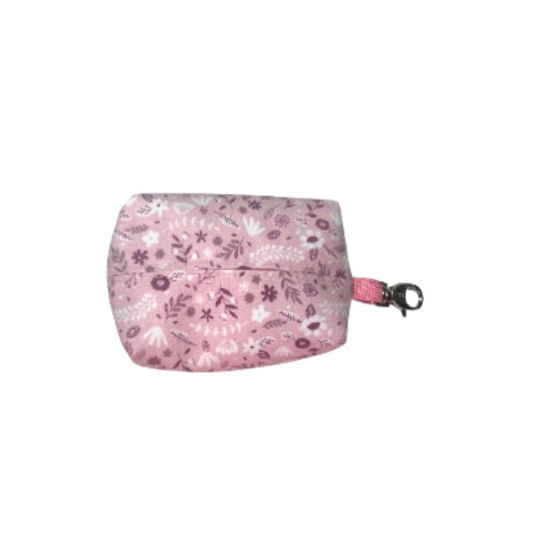 Pop Bag for Dogs "Pink with Flowers"