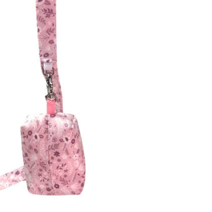 Pop Bag for Dogs "Pink with Flowers"