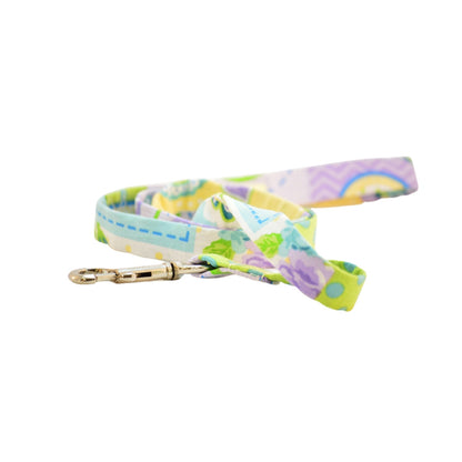 "Floral Check" Dog Leash