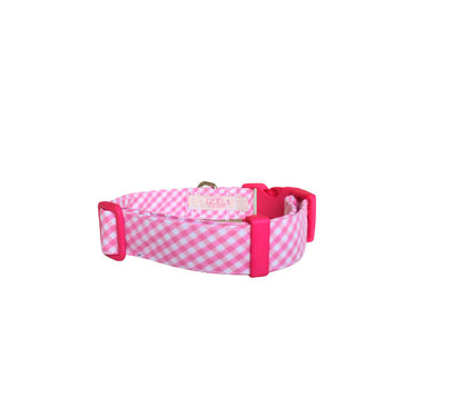 Collar para Perro "Vichy Rosa"