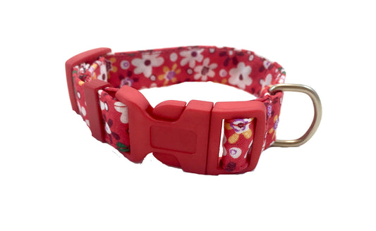 Collar para Perro "Flor Roja"