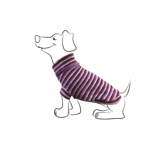 Jersey para Perro  "Rayas Lilas"